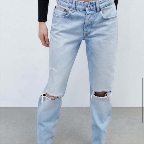Zara distressed straight jean - Picture 4 of 11